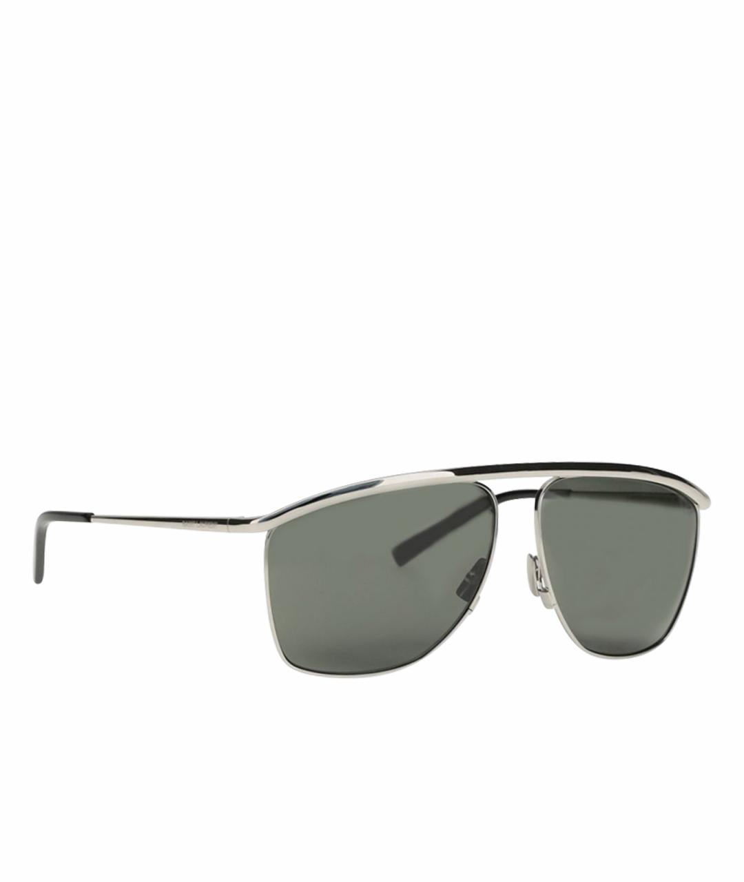 SAINT LAURENT Серебряные солнцезащитные очки, фото 1