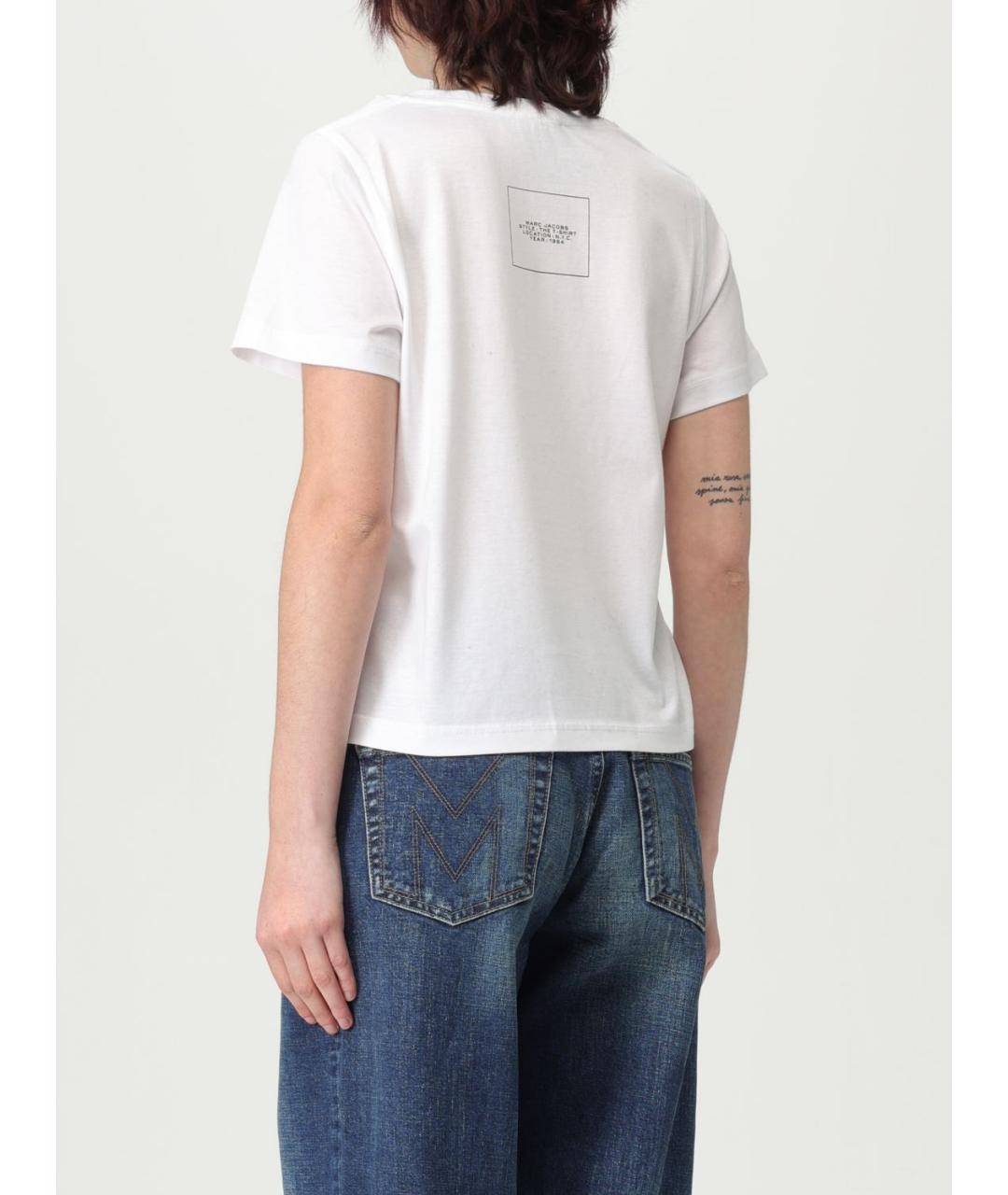MARC JACOBS Белая хлопковая футболка, фото 3