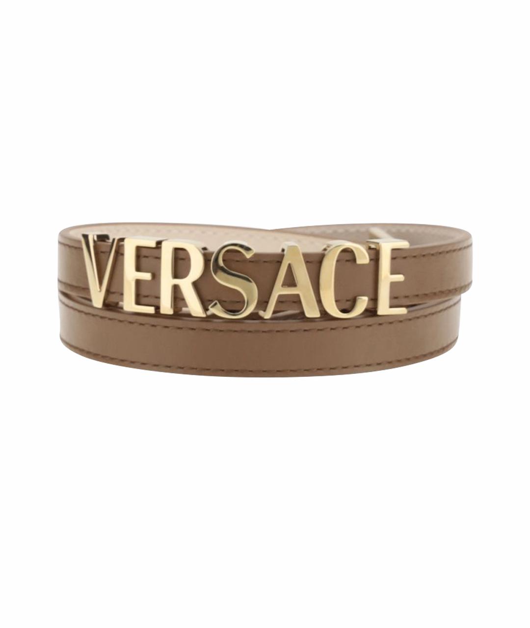 VERSACE Бежевый ремень, фото 1