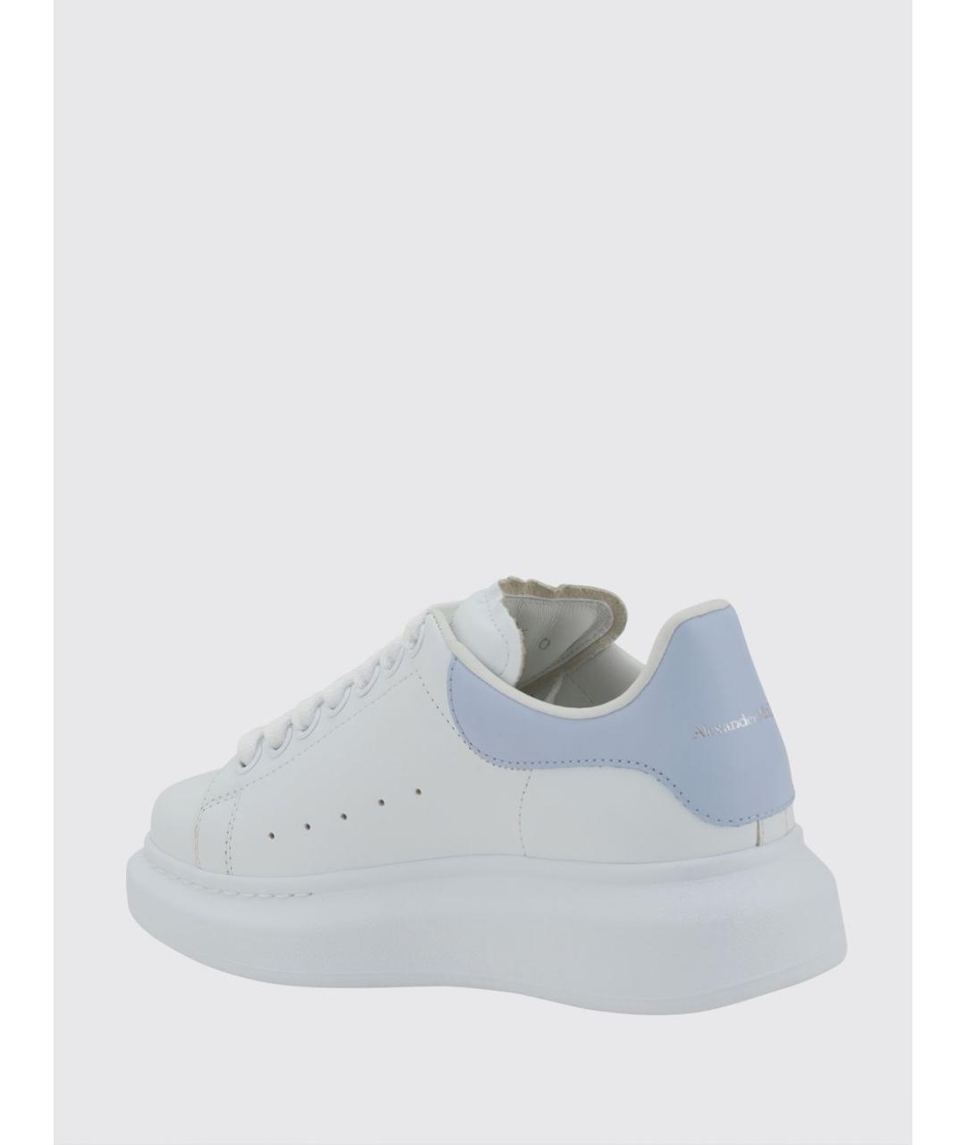 ALEXANDER MCQUEEN Белые кожаные кеды, фото 3
