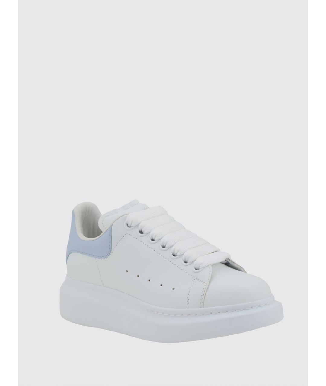 ALEXANDER MCQUEEN Белые кожаные кеды, фото 2