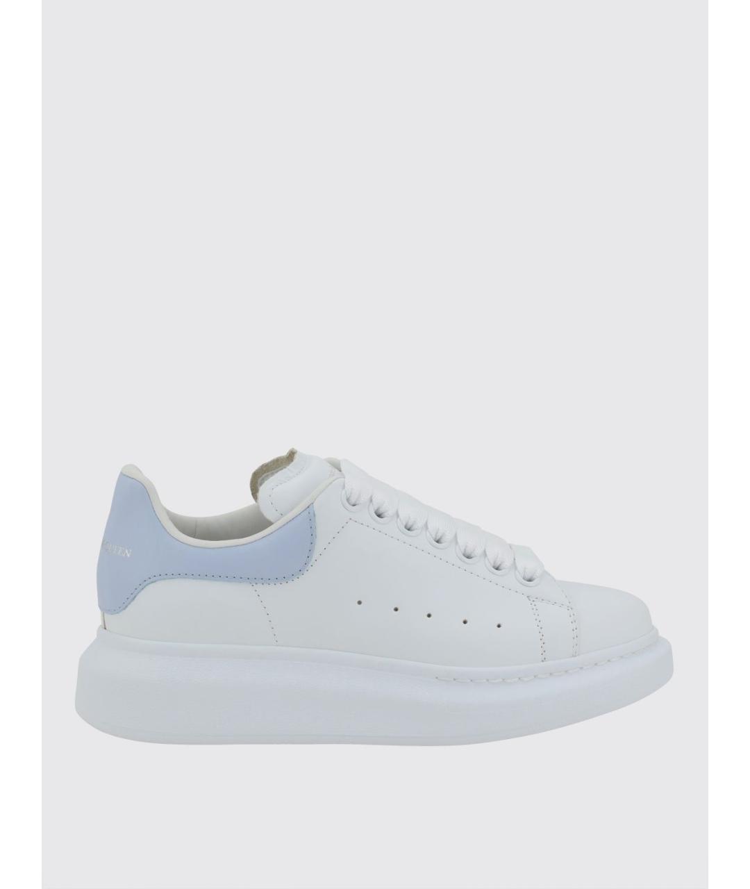 ALEXANDER MCQUEEN Белые кожаные кеды, фото 4