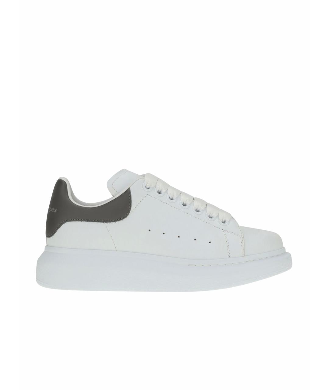 ALEXANDER MCQUEEN Белые кожаные кеды, фото 1