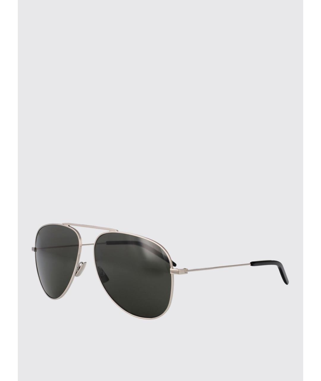 SAINT LAURENT Серебряные солнцезащитные очки, фото 5