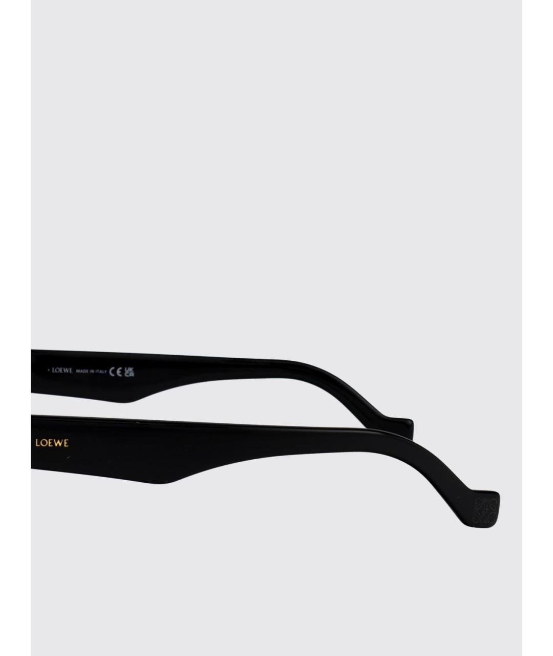LOEWE Черные пластиковые солнцезащитные очки, фото 4