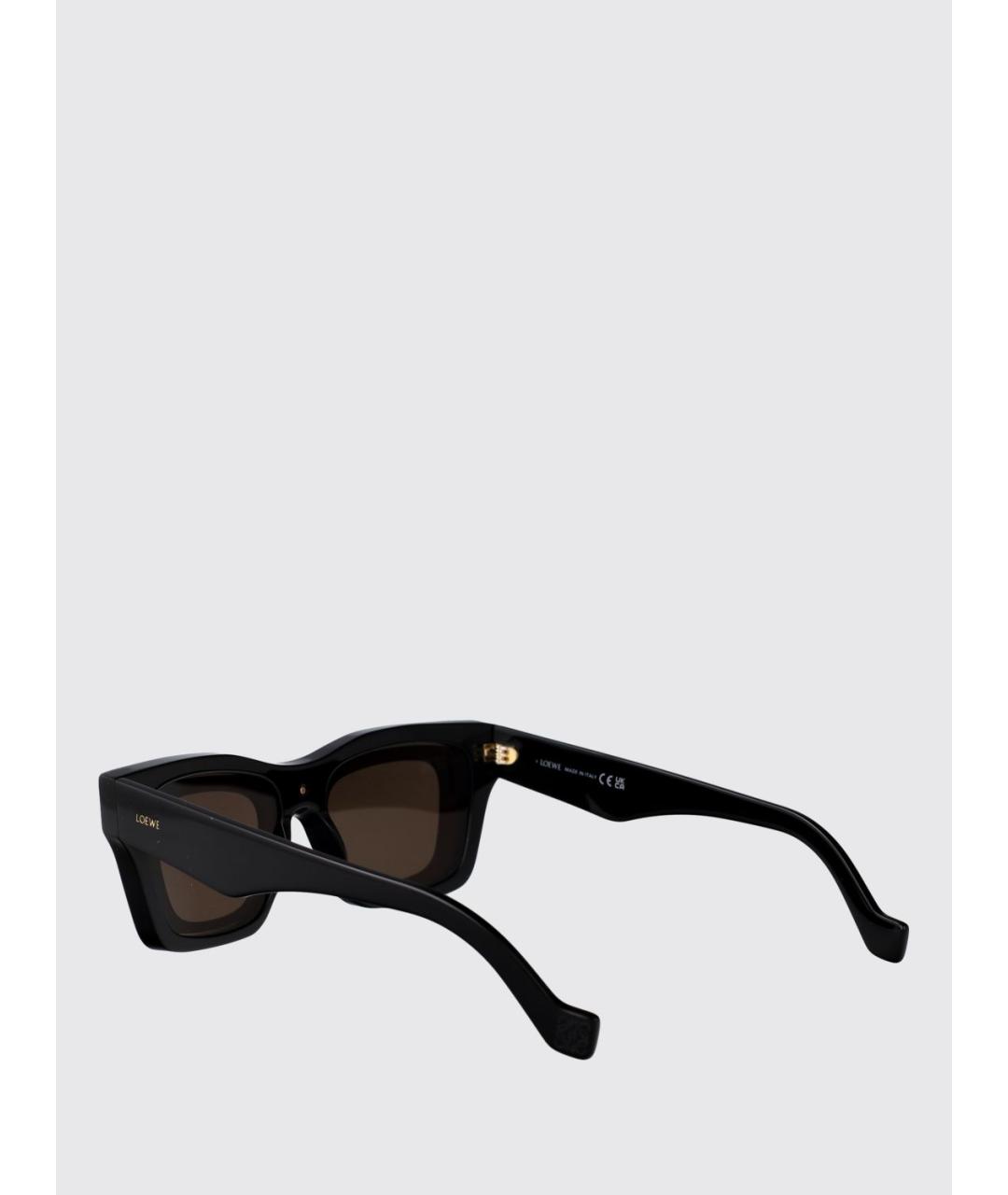 LOEWE Черные пластиковые солнцезащитные очки, фото 3