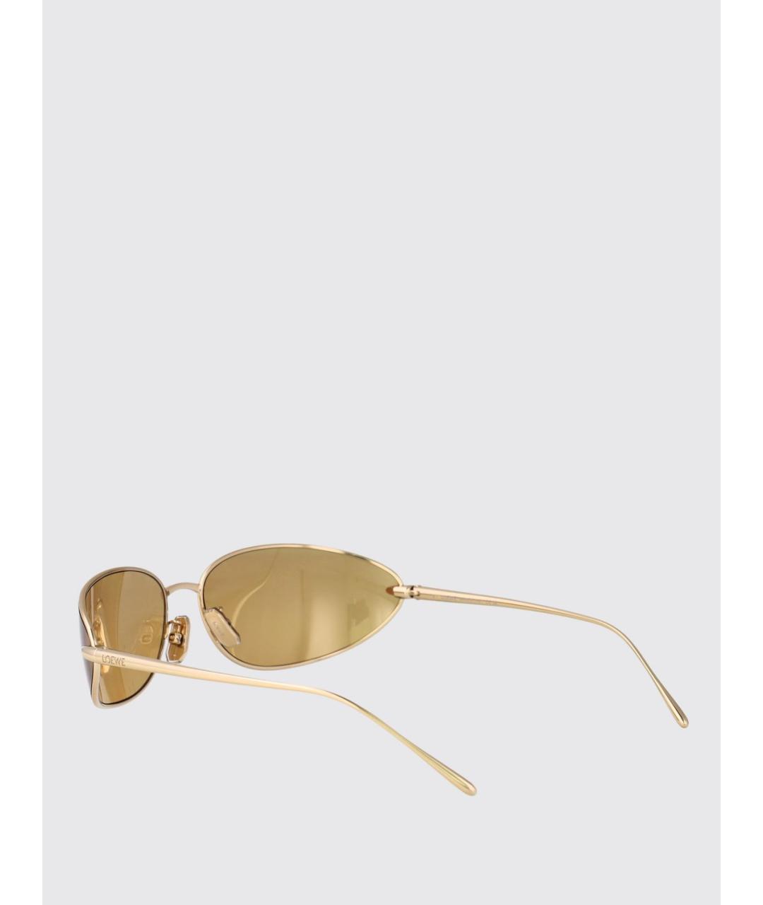 LOEWE Золотые солнцезащитные очки, фото 3