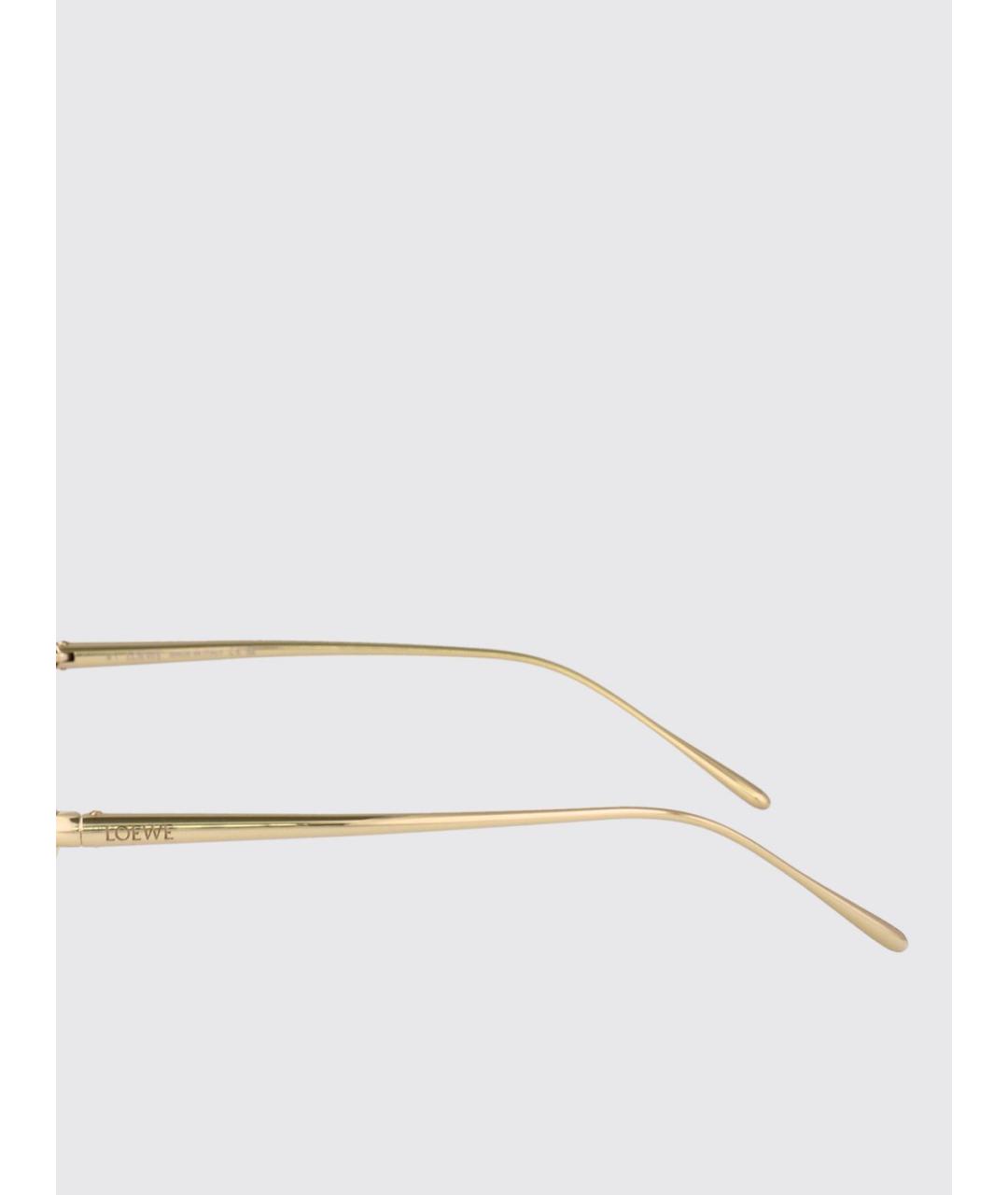 LOEWE Золотые солнцезащитные очки, фото 4