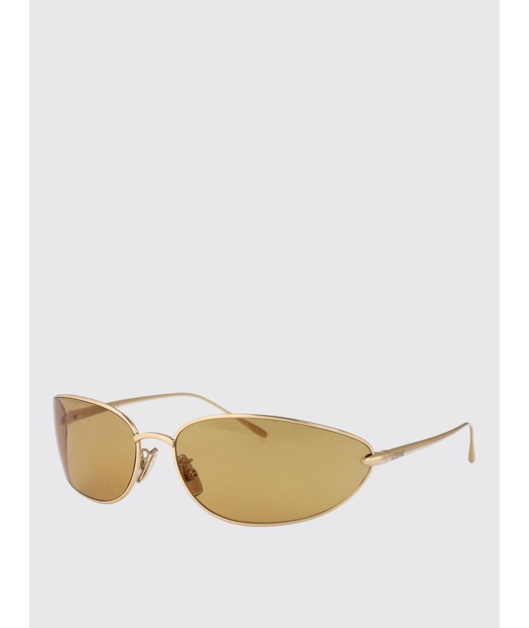 LOEWE Золотые солнцезащитные очки, фото 5