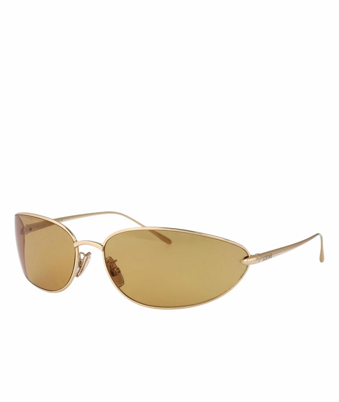 LOEWE Золотые солнцезащитные очки, фото 1