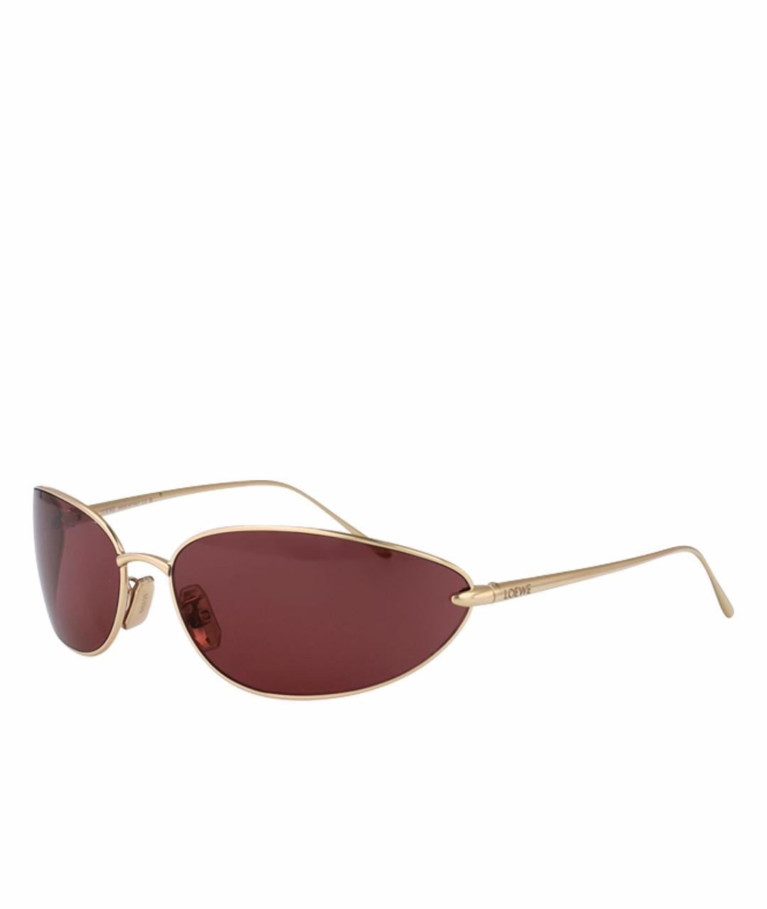 LOEWE Золотые солнцезащитные очки, фото 1