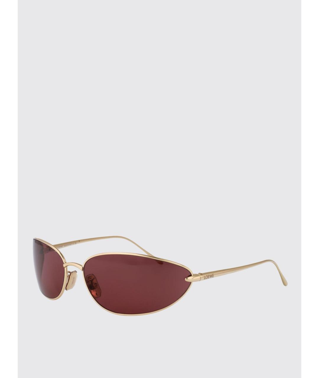 LOEWE Золотые солнцезащитные очки, фото 5