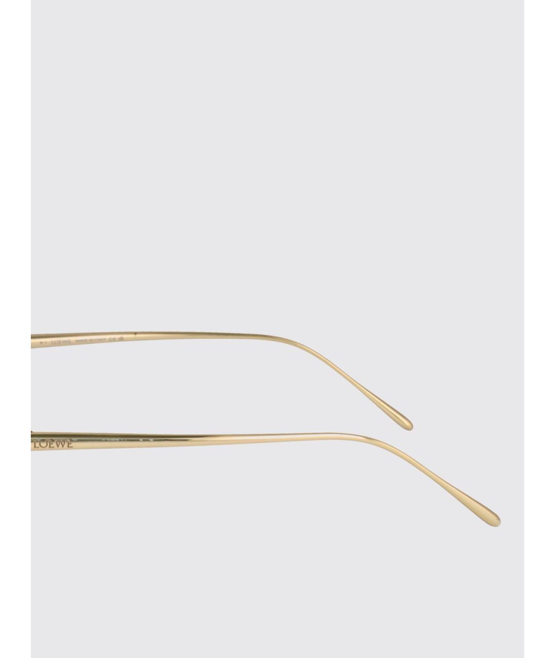 LOEWE Золотые солнцезащитные очки, фото 4
