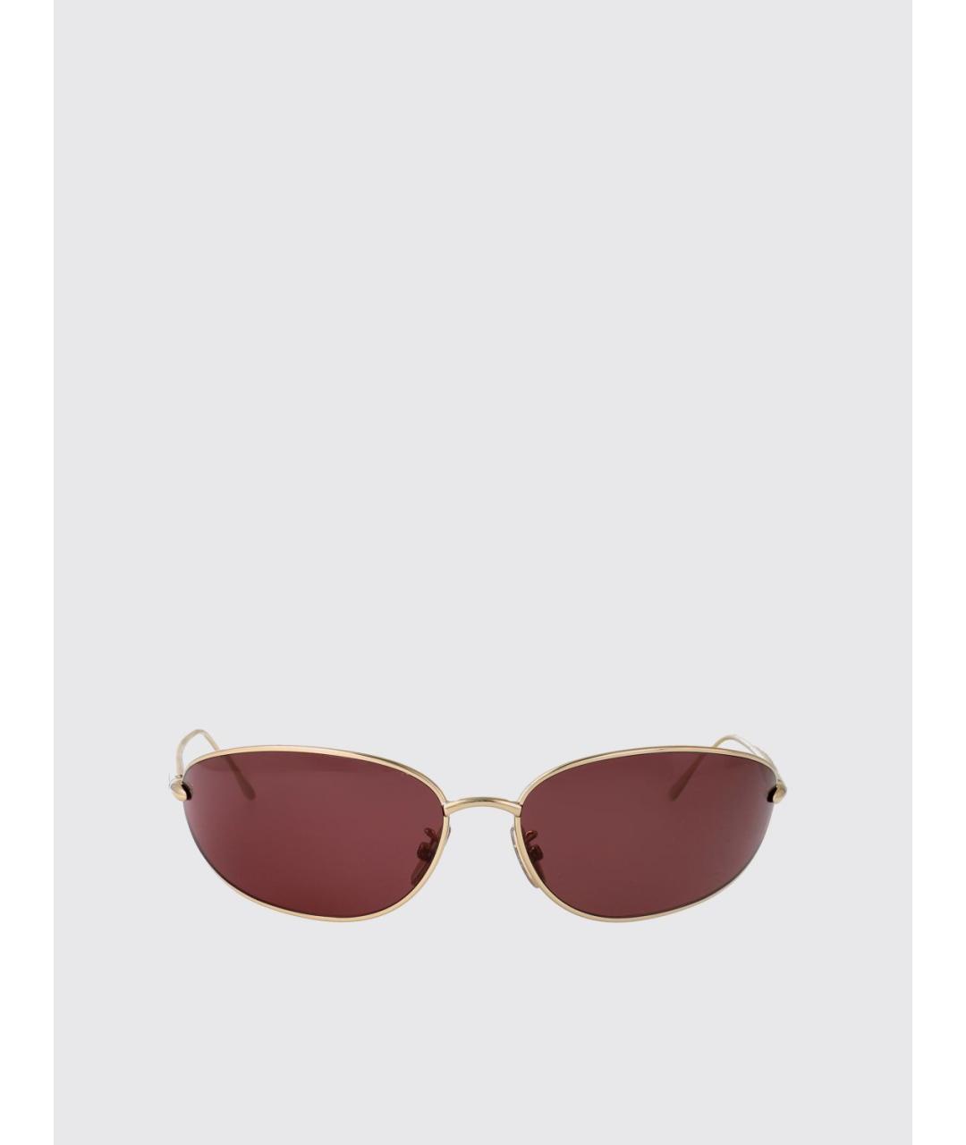LOEWE Золотые солнцезащитные очки, фото 2