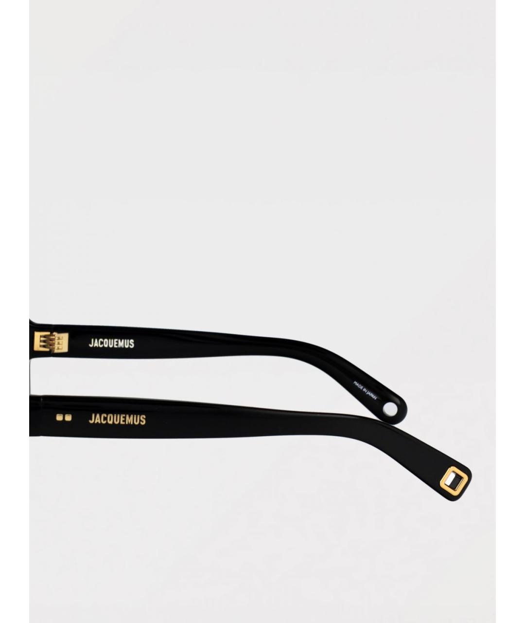 JACQUEMUS Черные пластиковые солнцезащитные очки, фото 4