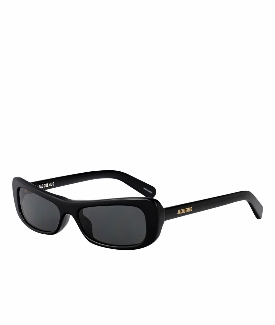 JACQUEMUS Черные пластиковые солнцезащитные очки, фото 1