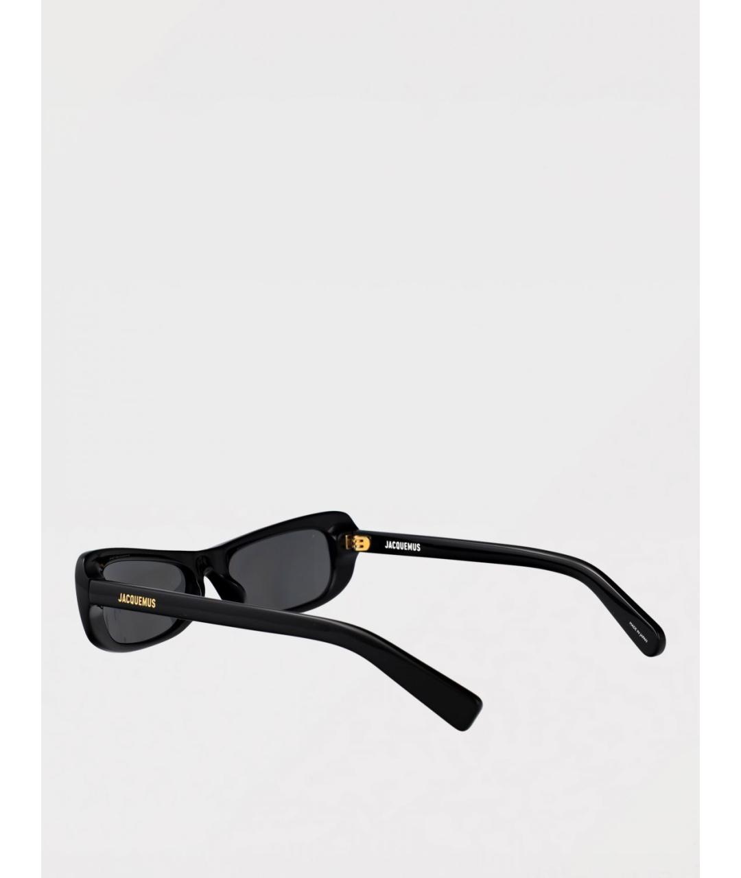 JACQUEMUS Черные пластиковые солнцезащитные очки, фото 3