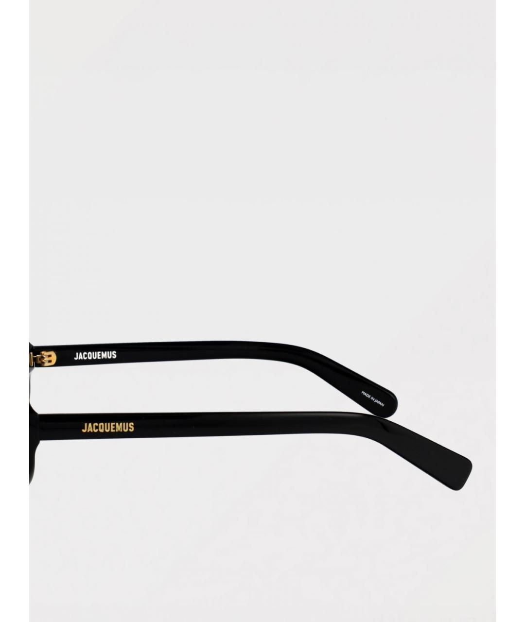JACQUEMUS Черные пластиковые солнцезащитные очки, фото 4