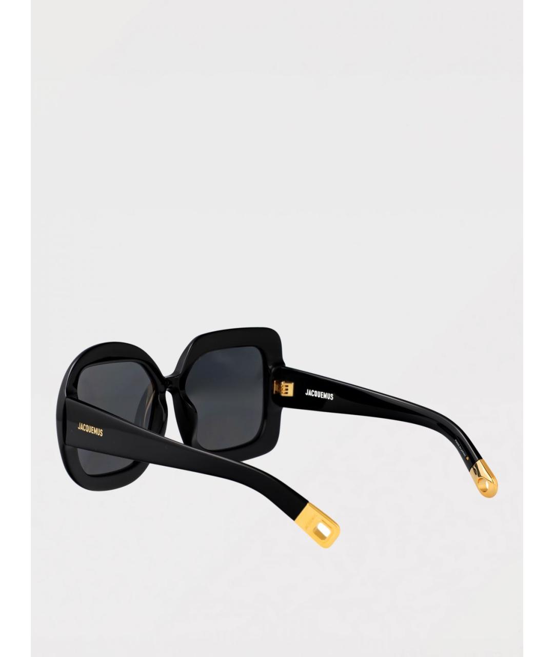 JACQUEMUS Черные пластиковые солнцезащитные очки, фото 3