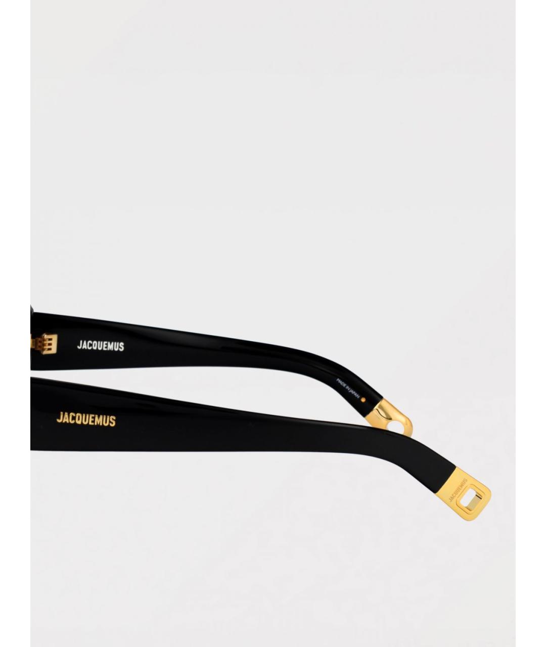 JACQUEMUS Черные пластиковые солнцезащитные очки, фото 4