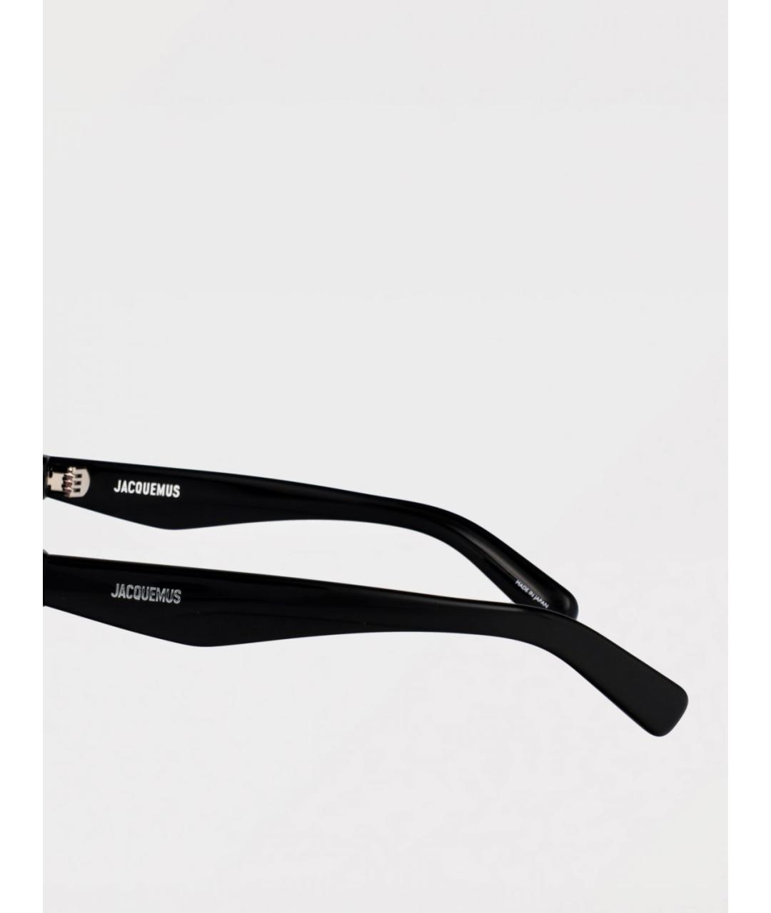 JACQUEMUS Черные пластиковые солнцезащитные очки, фото 4
