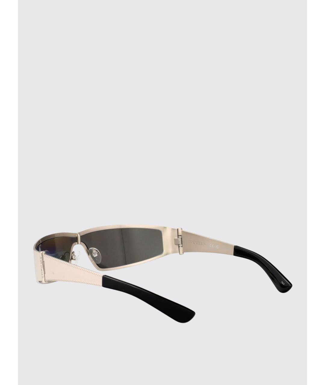 ALEXANDER MCQUEEN Серебряные солнцезащитные очки, фото 3