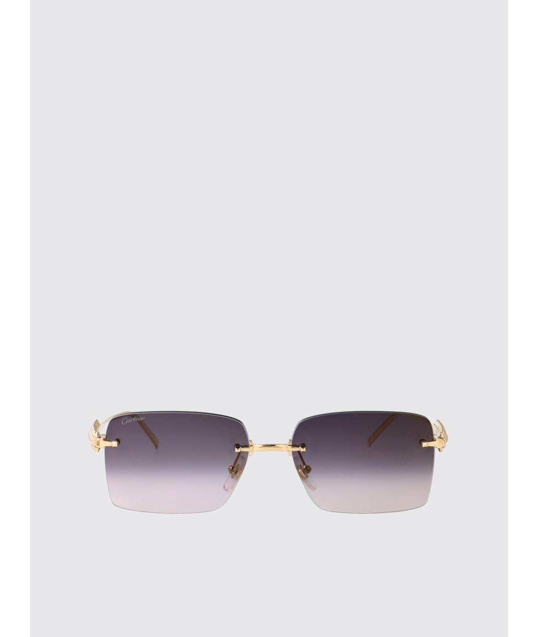 CARTIER Золотые солнцезащитные очки, фото 2
