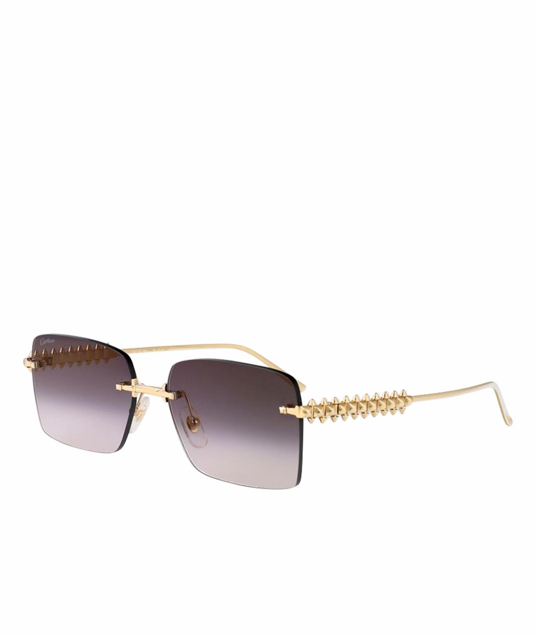 CARTIER Золотые солнцезащитные очки, фото 1