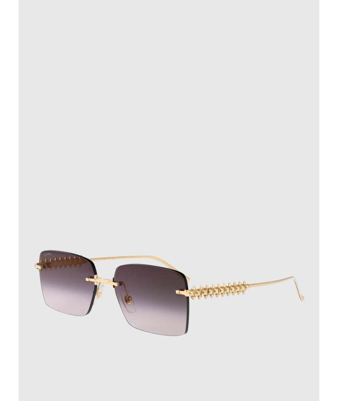 CARTIER Золотые солнцезащитные очки, фото 5