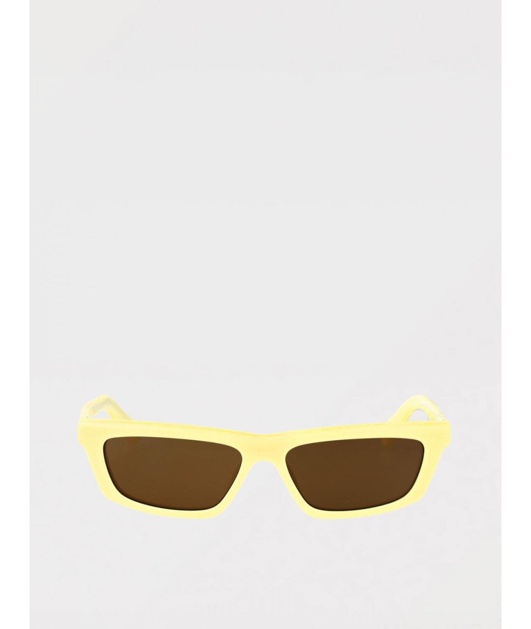 JACQUEMUS Желтые пластиковые солнцезащитные очки, фото 2