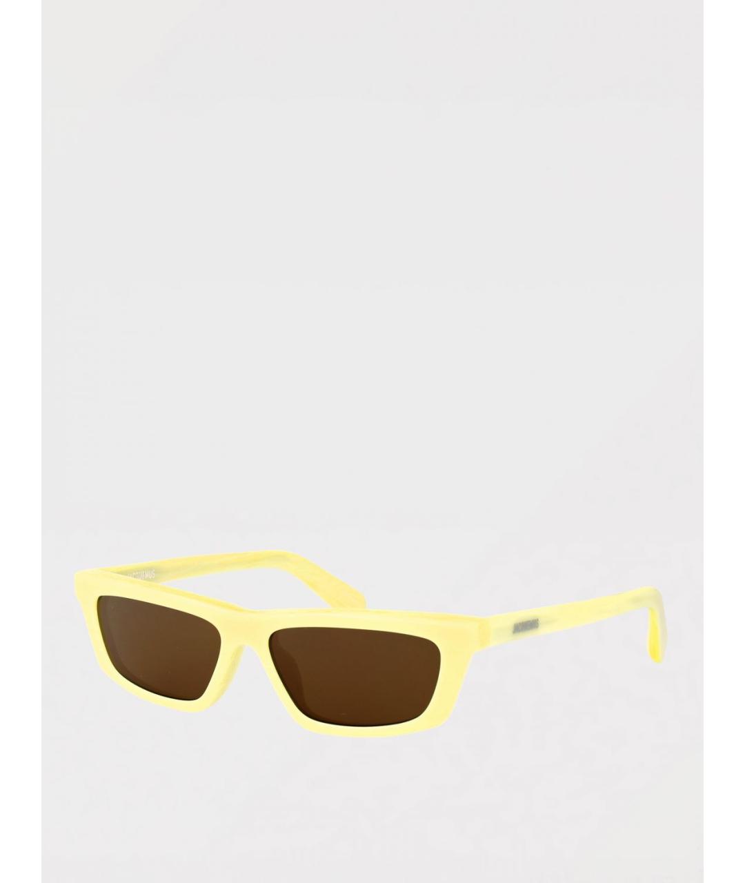 JACQUEMUS Желтые пластиковые солнцезащитные очки, фото 5