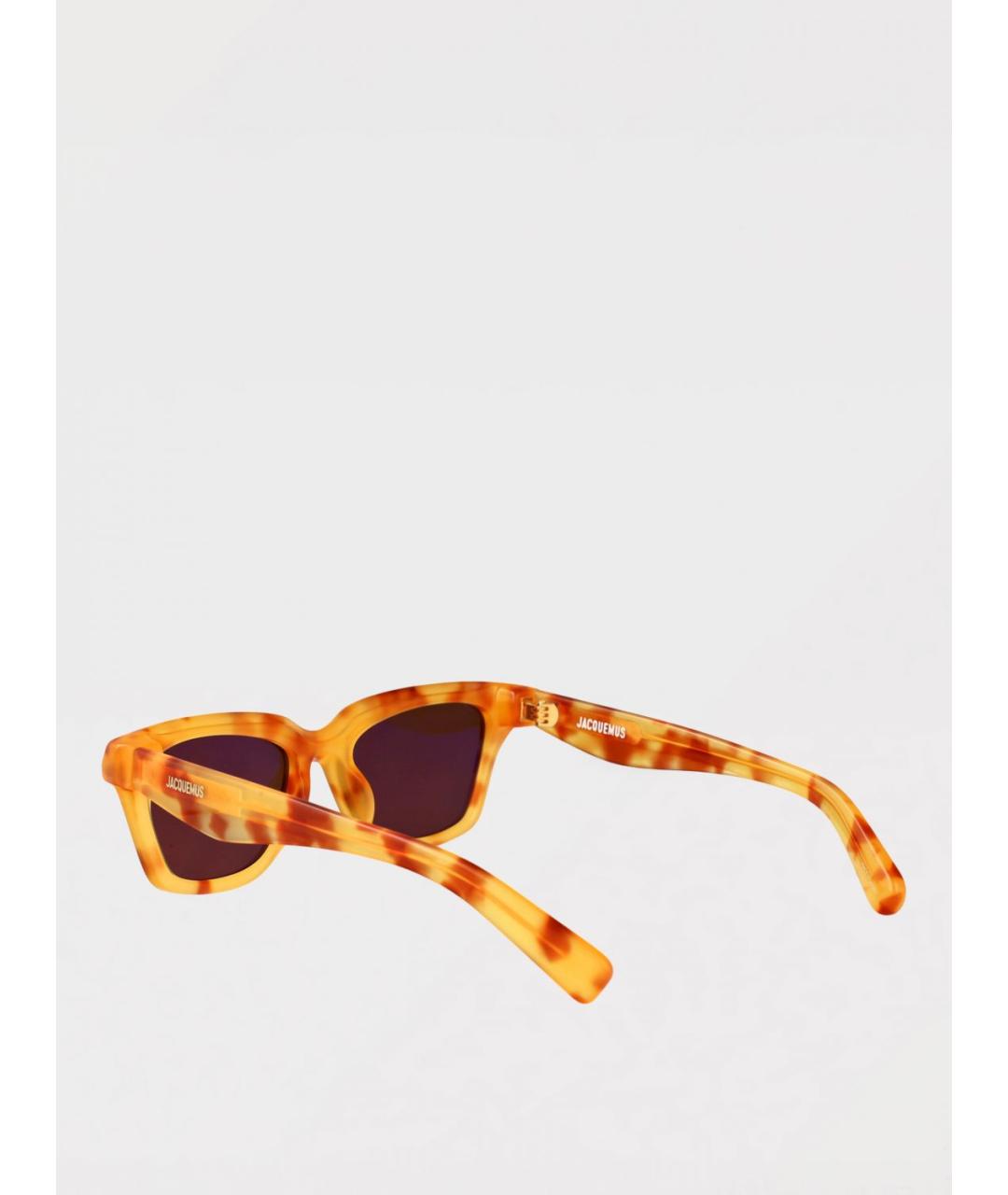 JACQUEMUS Оранжевое солнцезащитные очки, фото 3