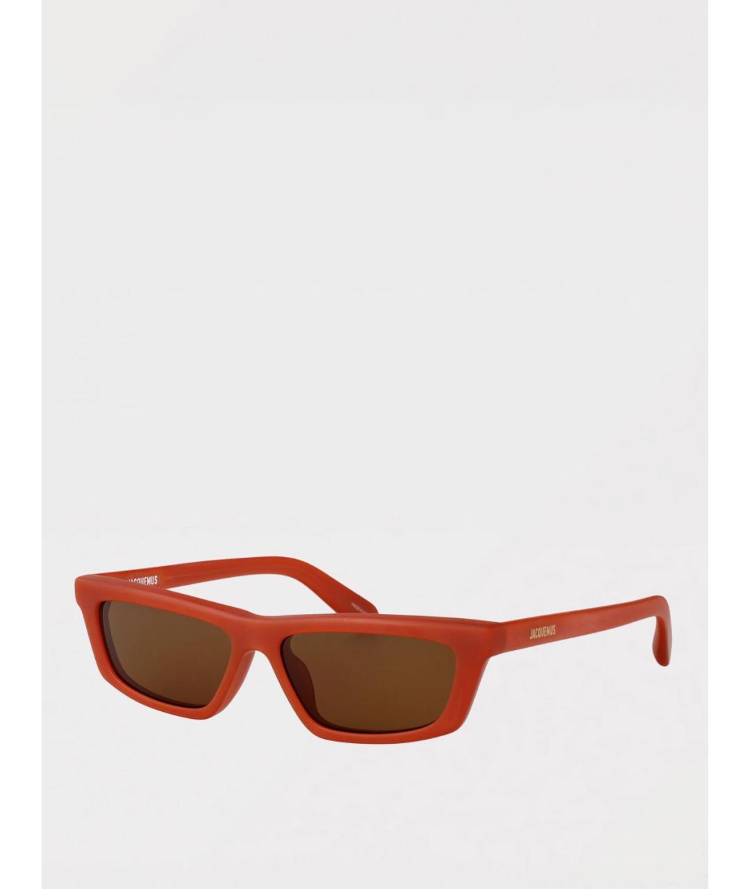 JACQUEMUS Красные пластиковые солнцезащитные очки, фото 5