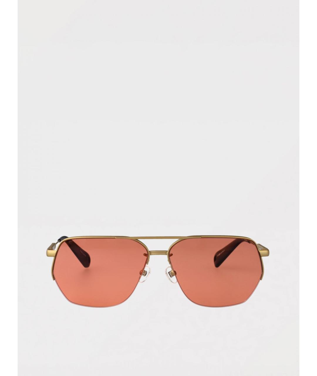 JACQUEMUS Золотые солнцезащитные очки, фото 2