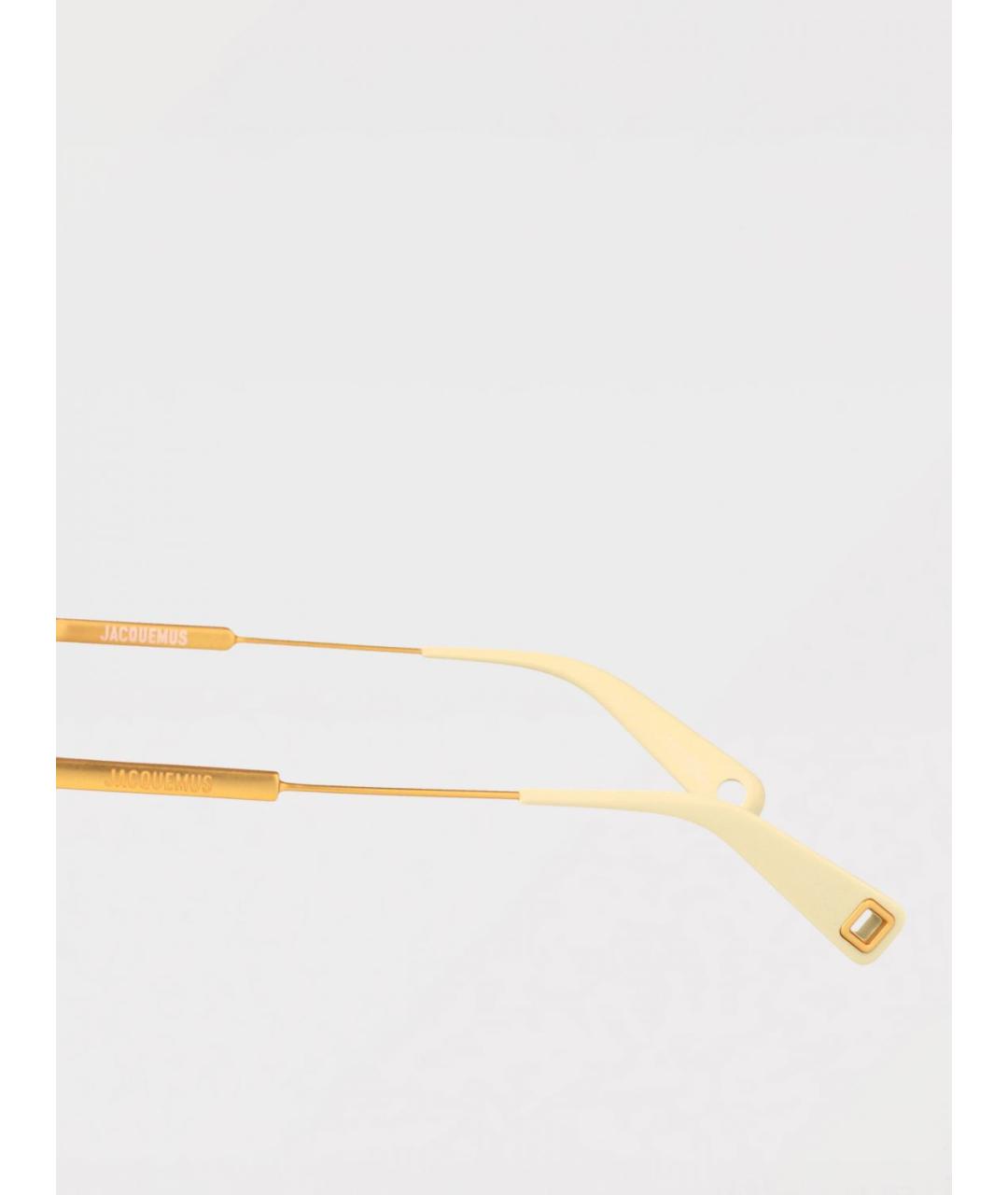 JACQUEMUS Золотые солнцезащитные очки, фото 4