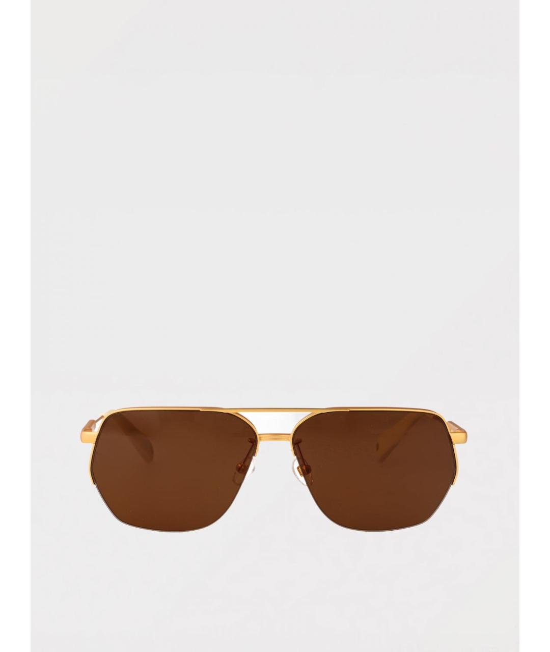 JACQUEMUS Золотые солнцезащитные очки, фото 2