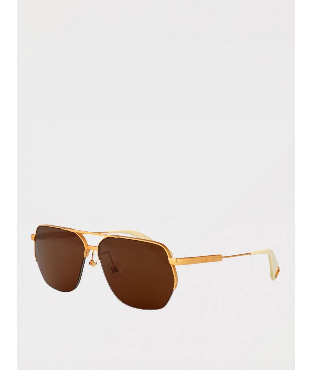 JACQUEMUS Золотые солнцезащитные очки, фото 5