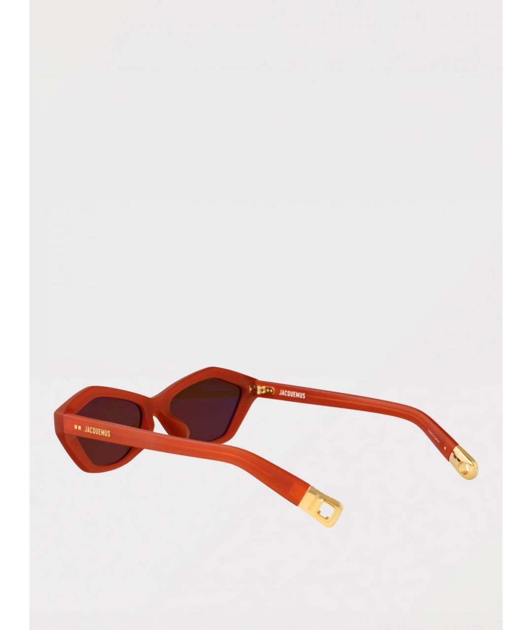 JACQUEMUS Красные солнцезащитные очки, фото 3