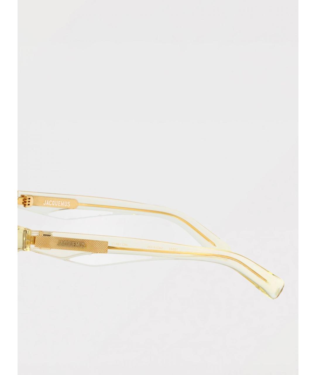 JACQUEMUS Бежевые солнцезащитные очки, фото 4