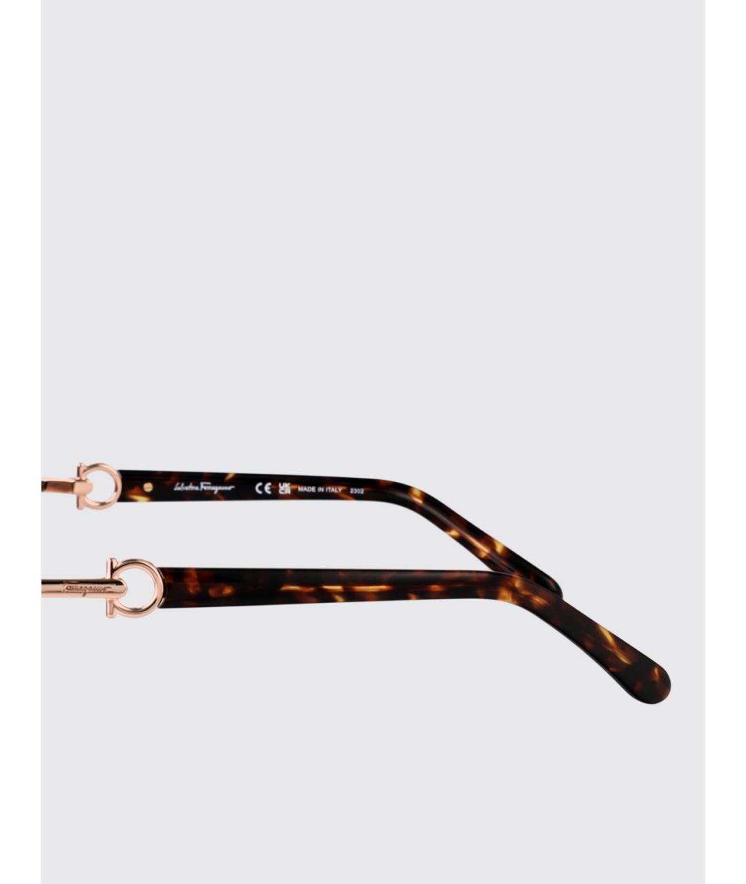 FERRAGAMO Коричневые солнцезащитные очки, фото 4