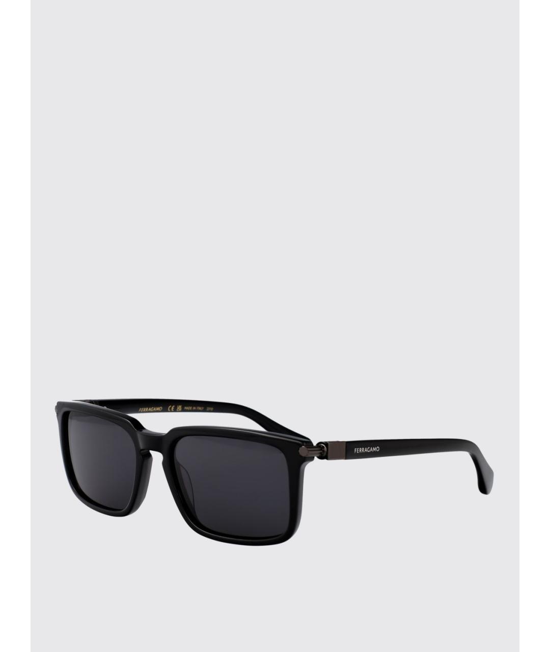 FERRAGAMO Черные солнцезащитные очки, фото 5