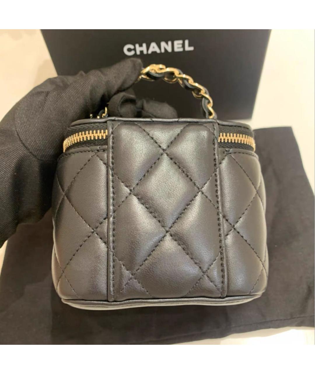 CHANEL Черная кожаная сумка через плечо, фото 2
