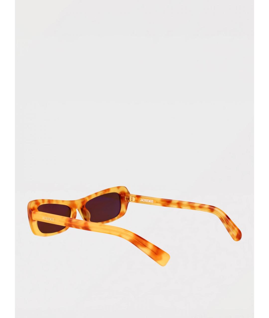 JACQUEMUS Бежевые солнцезащитные очки, фото 3
