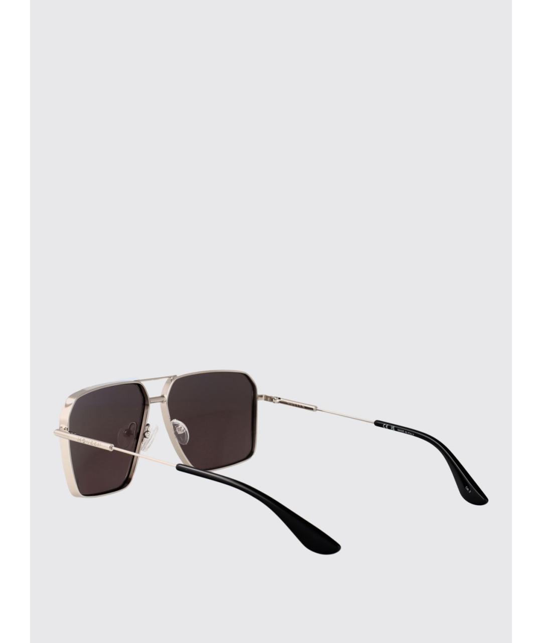 ALEXANDER MCQUEEN Серые солнцезащитные очки, фото 3