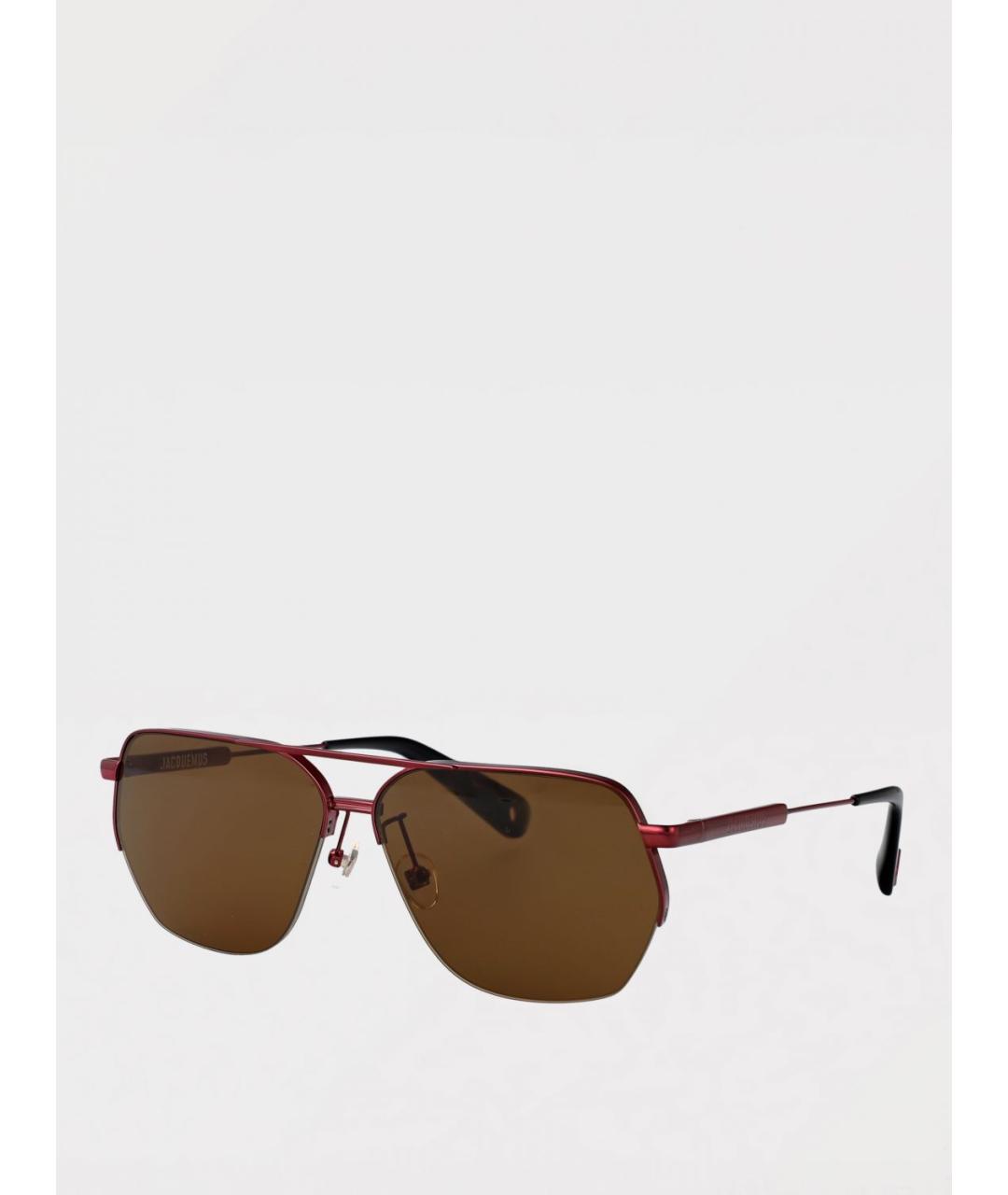 JACQUEMUS Бордовые солнцезащитные очки, фото 5