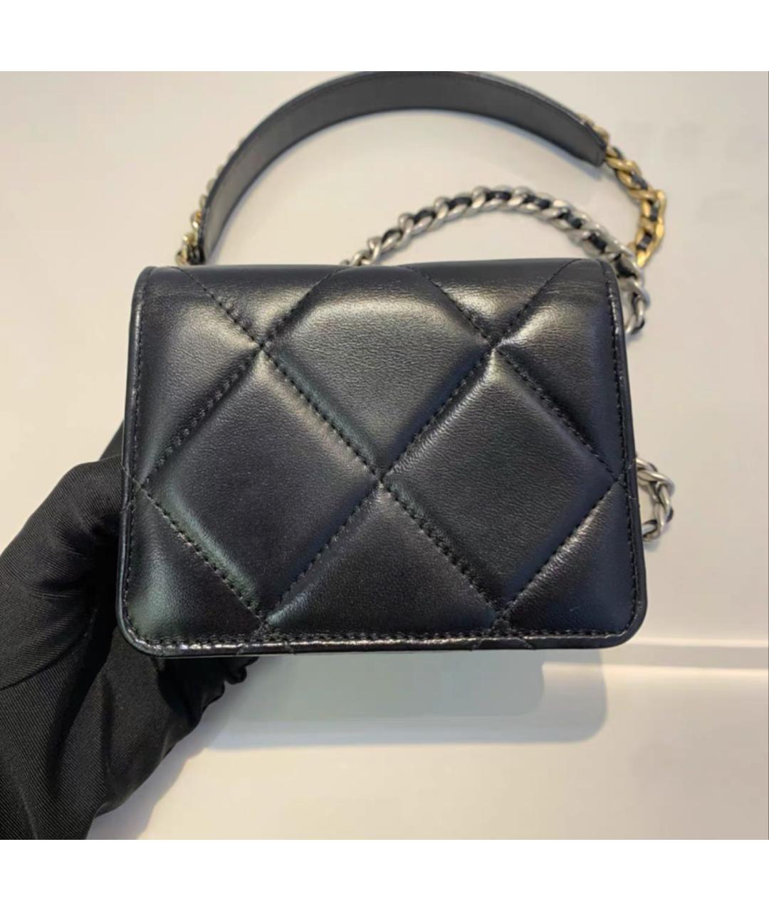 CHANEL Черная кожаная сумка через плечо, фото 4