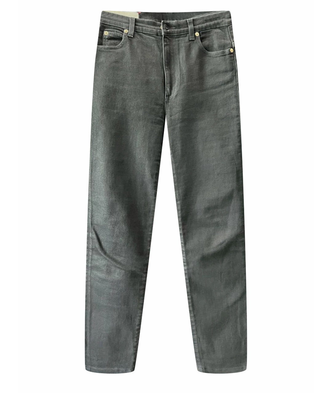 GUCCI Черные хлопко-эластановые джинсы слим, фото 1