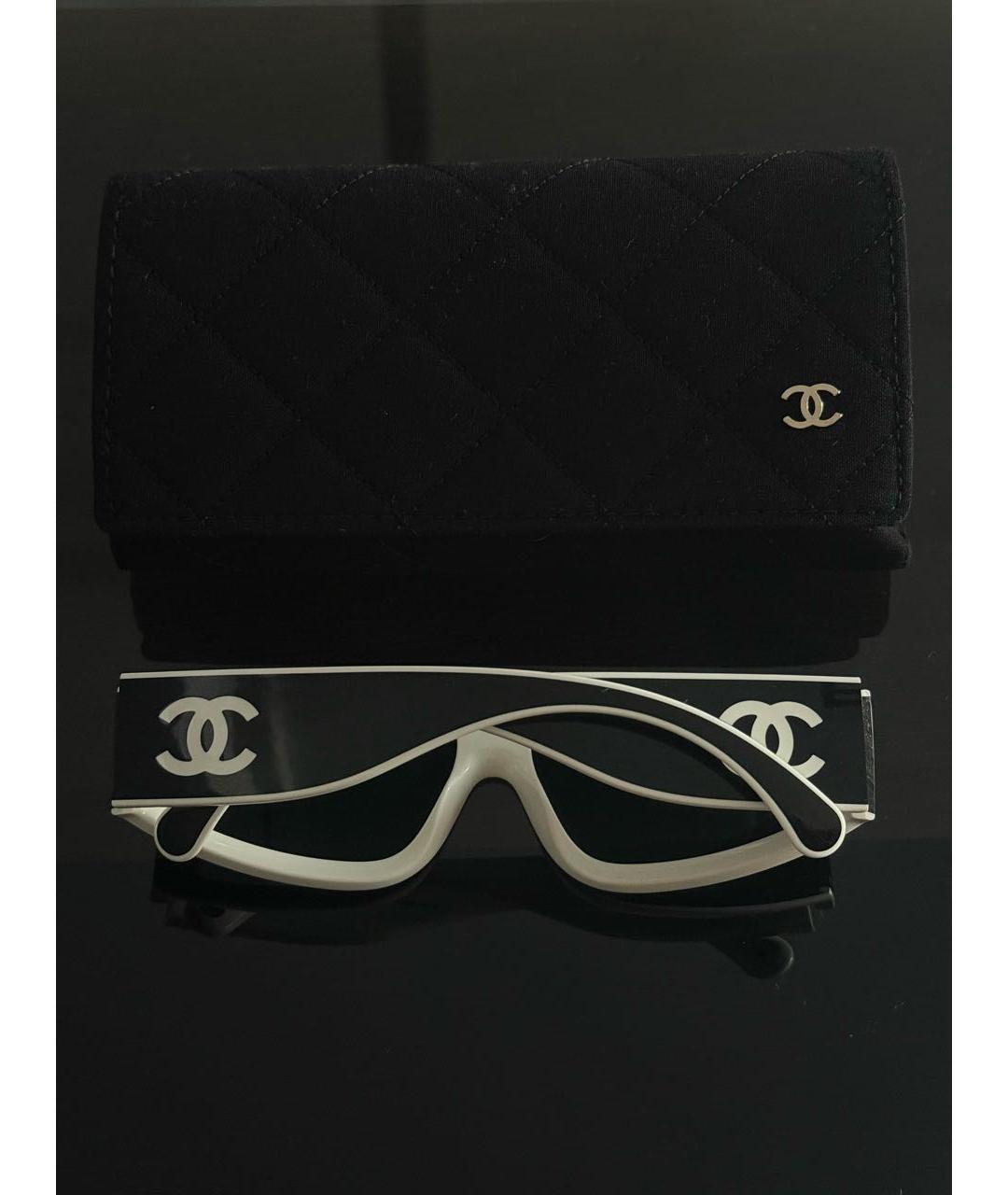 CHANEL Черные пластиковые солнцезащитные очки, фото 3