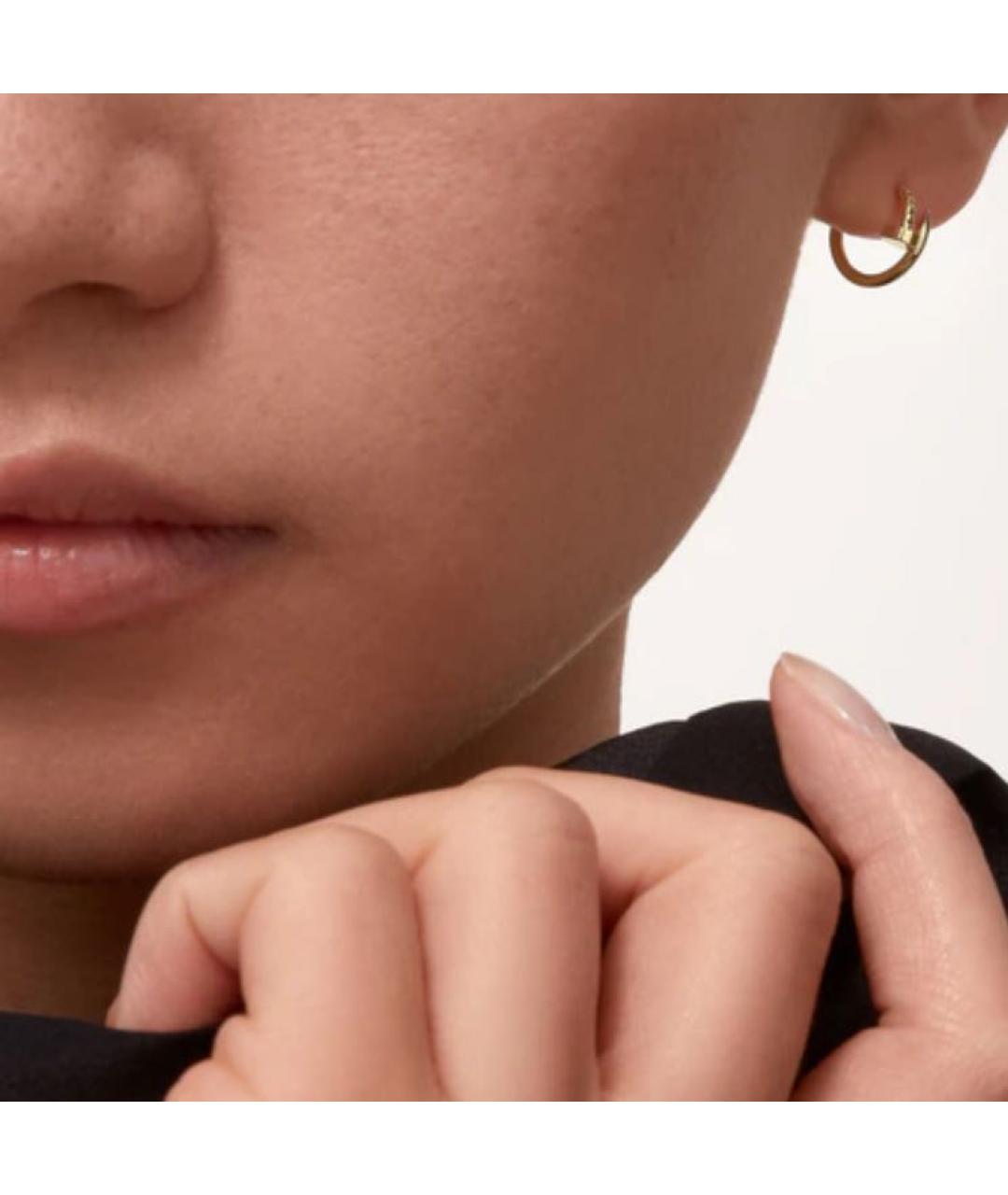 CARTIER Золотые серьги из желтого золота, фото 2