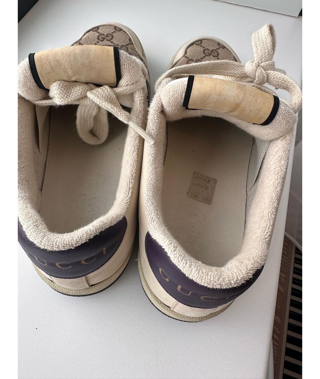 GUCCI Бежевые кроссовки, фото 4
